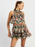 Eden Romper in Black & Red
