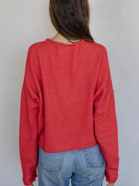 Piper Cardigan in Red