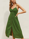 All That Buttons Dress in Ibiza Green
