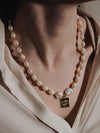 Virgin Mary Baroque Pearl Necklace