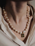 Virgin Mary Baroque Pearl Necklace