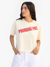 Le Carre Tee in Pourquoi Pas Cream