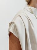 Pleated Top in Natural