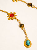 Bellevie Gemstone Drop Earrings in Multi