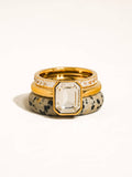 Dalmatian Stone Ring Set