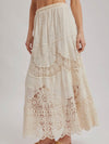Lunar Lace Maxi Skirt in Natural