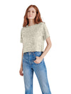 Cressa Sequin Top in Ivory