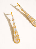 Ronze CZ Serpent Earrings