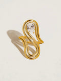 Monarque Abstract Oval CZ Ring