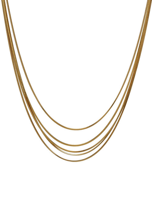 Echo Layered Necklace in Gold