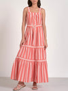 Cabana Bound Maxi in Coral Stripe