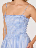 Lahela Dress in Blue Stripe