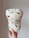 Embroidered Everything Hat in Cream