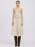 Rosalia Top in Ivory & Olive