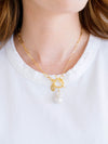 Katie Paperclip Pearl Necklace