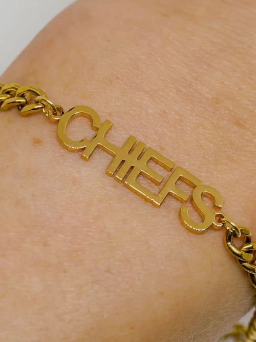 CHIEFS Rounded Font Bracelet