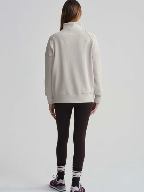 Rhea Half Zip Sweat 2.0 in Chateau Grey & Whitecap Grey