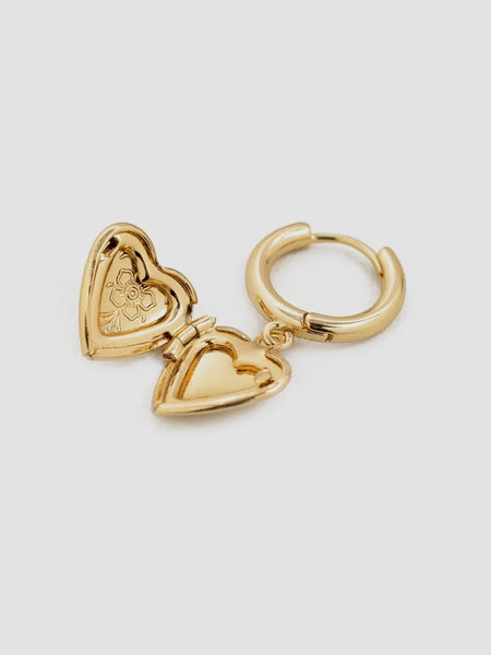 Heart Locket Earrings