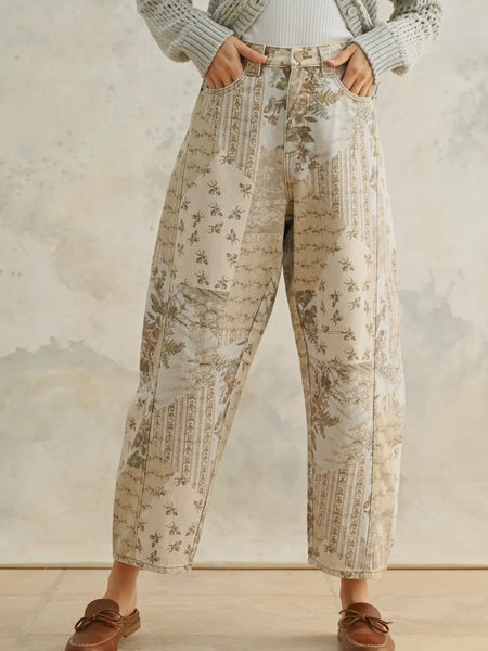 Presley Barrel Pants in Multi