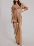 Sheer Intentions Pant in Taupe