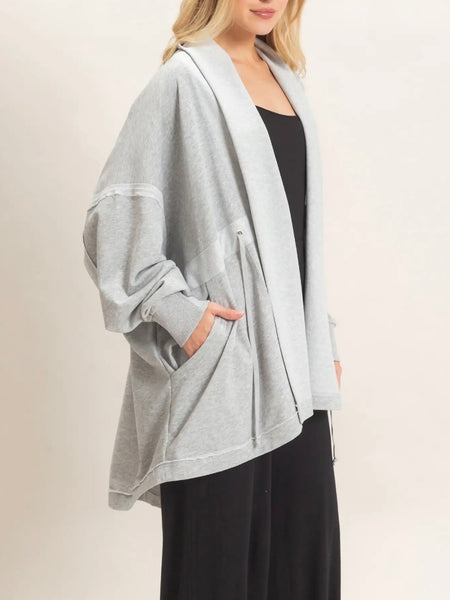The Couch Cardi in Grey