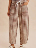 Outfit Check Barrel Pant in Mocha