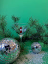 Holiday Icon Martini Glass in Candy