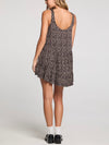 Delfi Mini Dress in Black Print
