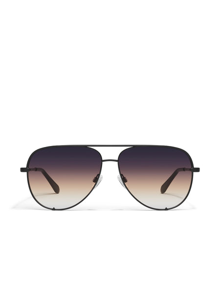 High Key Extra Large Sunnies in Black & Dusk Poppy