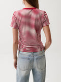 Alba Shrunken Tee in Racer Red