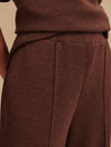 The Wide Leg Pant 28 in Coffee Bean Marl