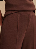 The Wide Leg Pant 28 in Coffee Bean Marl