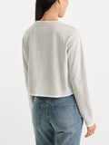 The Long Sleeve Layered Tee in Vintage Grey