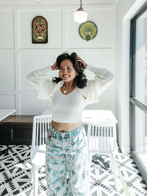 Jet Sweater Set in Off White