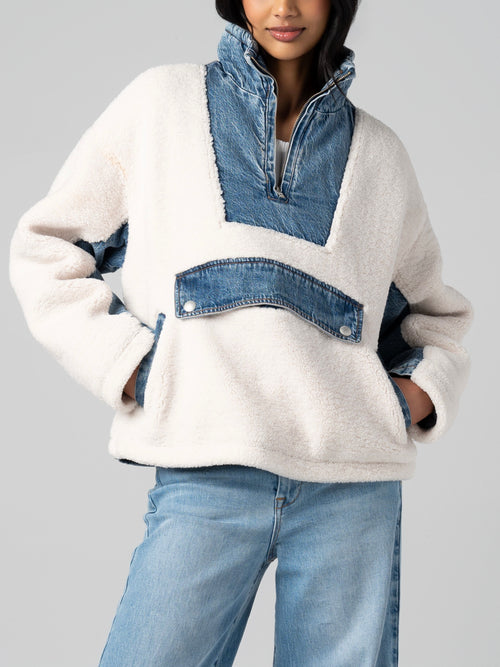 Break The Ice Pullover in Medium Indigo