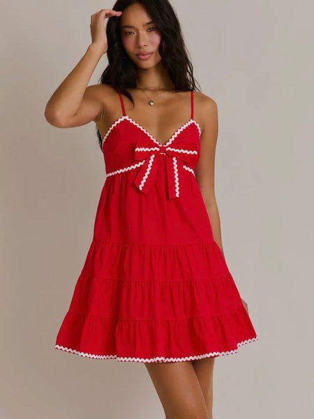 Lotty Dress in Pink Stripe