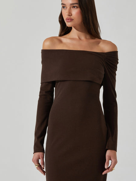 Jada Dress in Chocolate