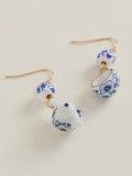 Teapot Earrings in Blue