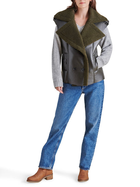 Fawn Vest in Dark Green