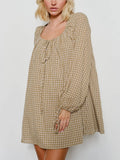Plaid About Her Mini Dress in Olive