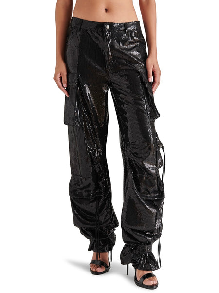 Duo Sequin Pant in Black