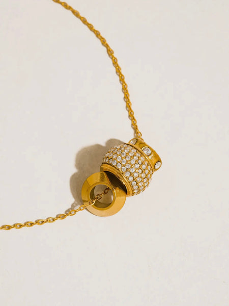 Enora CZ Bead Necklace