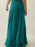 Gauze To Go Maxi Skirt in Tropical Teal