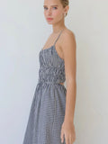 Gingham & Go Jumpsuit in Black