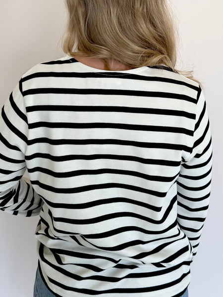 Teckel Striped Sweater Top
