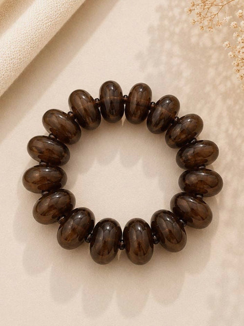Bauble Stretch Bracelet in Brown