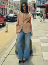 Power Play Blazer Vest in Beige