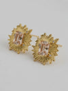 Floral Gemstone Studs