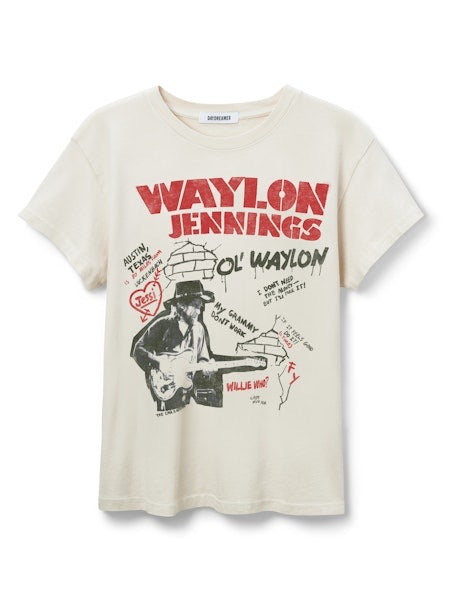 Beach Boys Surf Patrol Boyfriend Tee in Dirty White