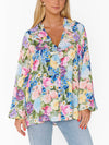 Suki Ruffle Top in Flower Shop